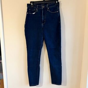 Banana Republic High Rise Dark Blue Womens Skinny Jeans Sz 28